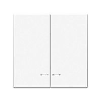 Выключатель 2-кл. ArtGallery (сх. 5а) 10AX с подсветкой механизм лотос | код GAL001353 | Systeme Electric