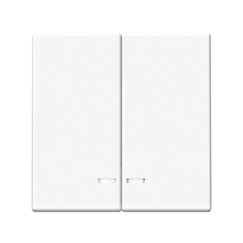 Выключатель 2-кл. ArtGallery (сх. 5а) 10AX с подсветкой механизм лотос | код GAL001353 | Systeme Electric