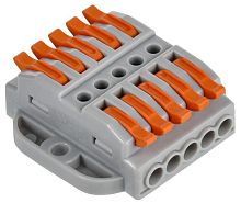 Клемма строительно-монтажная СМК 222-4155P (уп.4шт) | код UKZ20-4155P-004 | IEK