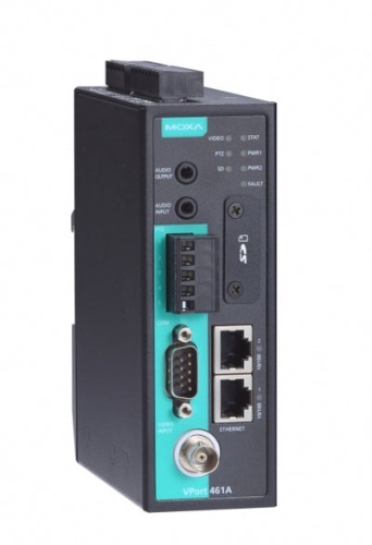 Энкодер VPort 461A Full Motion, 1-ch Industrial Video Encoder, 2 10/100BaseT(X) Ethernet port, t: -25/60 | код 00-06105207 | MOXA