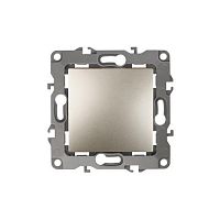 Выключатель, 10АХ-250В, Эра12, шампань,12-1101-04 | код Б0014624 | ЭРА