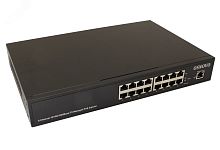 Инжектор PoE 16хRJ45 10/100/1000 Мб/с, 802.3af/at, до 30 Вт, AC 220В, DC 48В | код Midspan-8/150RGM | OSNOVO