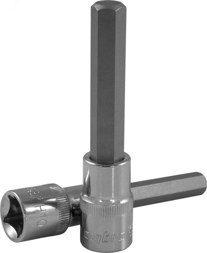 Насадка торцевая 1/2''DR с вставкой-битой шестигранной, Н8, 100 мм | код 121208 | Ombra Насадка торцевая 1/2''DR с вставкой-битой шестигранной, Н8, 100 мм | код 121208 | Ombra