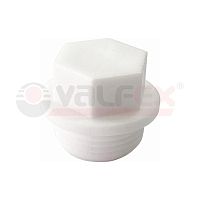Заглушка резьбовая 20х1/2 (1000/250) БЕЛАЯ | код. 10163020-PRO | Valfex