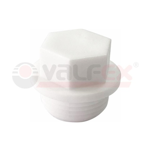 Заглушка резьбовая 20х1/2 (1000/250) БЕЛАЯ | код. 10163020-PRO | Valfex