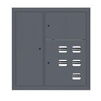 Щит этажный 5 кв. слаботочка слева RAL7024 (1000х950х150) EKF PROxima | код mb29-v-5z-ral7024 | EKF