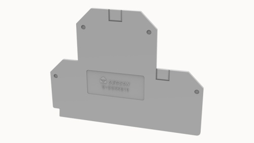 D-DCKKB10-01P-11-00Z(H) Крышка торцевая серая для клемм, шт | код 11060000576 | DEGSON