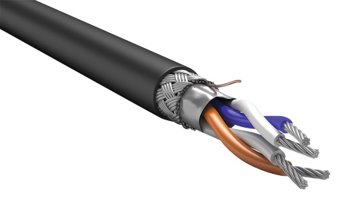 ITK Кабель интерфейсный RS-485 2х2х0,6 нг(А)-HF черный (200м) | код RC3-RS485-02-SF-2209 | IEK