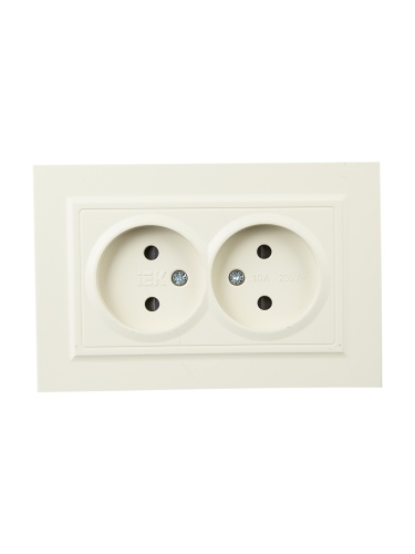 BRITE Роз. 2-я без з/к с з/ш 10А в сб. РСш12-2-БрКр беж. IEK | код BR-R23-10-K10-F | IEK фото 5 BRITE Роз. 2-я без з/к с з/ш 10А в сб. РСш12-2-БрКр беж. IEK | код BR-R23-10-K10-F | IEK фото 5