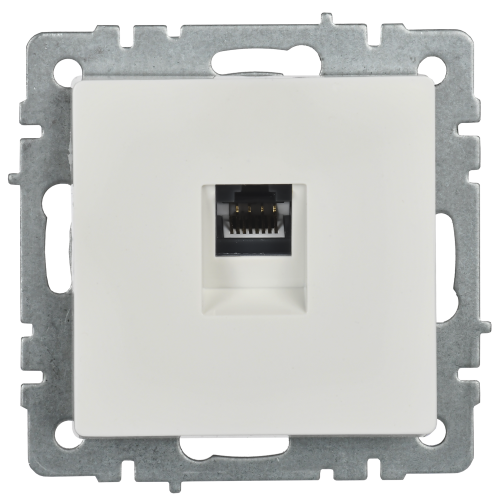 BRITE Розетка компьютерная RJ45 кат.6 РК11-БрБ белый | код BR-K10-2-K01 | IEK фото 4