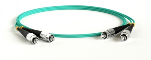 Патч-корд волоконно-оптический (шнур) MM 50/125(OM3) FC-FC duplex LSZH 20 м, Hyperline FC-D2-503-FC/PR-FC/PR-H-20M-LSZH-AQ | код 247658 | Hyperline