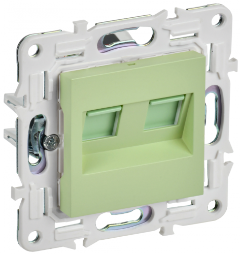 SKANDY Роз. комп. 2-ая RJ45 кат.5E SK-K03M мятн. IEK | код SK-K20-1-K06 | IEK
