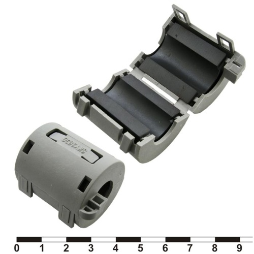 Фильтр ферритовый на провод RUICHI ZCAT3035-1330, серый, в корпусе | код 72358 | Ruichi
