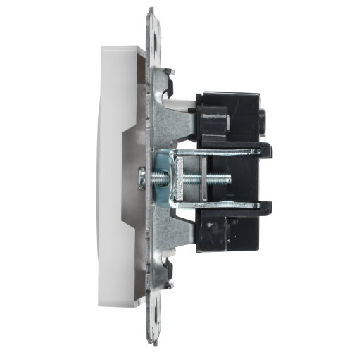 BRITE Розетка 1-местная без заземления без защитных шторок 10А РС10-1-0-БрБ белый | код BR-R10-10-K01 | IEK фото 3