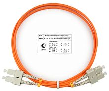 Cabeus FOP-62-SC-SC-10m Шнур оптический duplex SC-SC 62,5/125 mm 10м LSZH | код 7623c | Cabeus