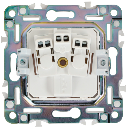 SKANDY Розетка с заземлением с защитными шторками 16А безвинтовой контакт SK-R06W арктический белый IEKновинка | код SK-R14-16-1-K01 | IEK фото 4 SKANDY Розетка с заземлением с защитными шторками 16А безвинтовой контакт SK-R06W арктический белый IEKновинка | код SK-R14-16-1-K01 | IEK фото 4