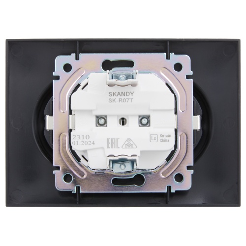 SKANDY Роз. 2-я с з/к/ш 16А в сб. SK-R07T титан IEK | код SK-R24-16-K48-F | IEK фото 4