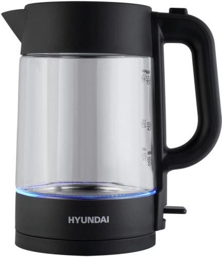 Чайник электрический Hyundai HYK-G7707 1.7л. 2200Вт графит корпус: стекло | код 1983491 | HYUNDAI