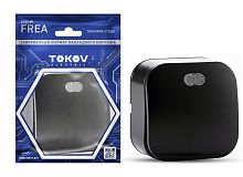 Выключатель 1-кл. ОП Frea 10А IP20 250В с индикацией АБС-пластик карбон | код TKE-FR-V1I-C14 | TOKOV ELECTRIC
