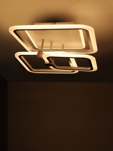 Светильник светодиодный LCL-1005 100Вт люстра управляем. бел. Camelion 14613 фото 8