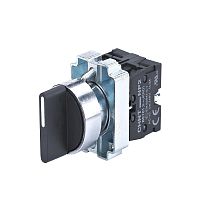 Переключатель NP2-BD55, 3 положения возвратом, 1НО+1НЗ, IP40 (R) | код 574659 | CHINT