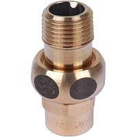 Сгон самоуплотняющийся бронза пайка 18 х 1/2' НР, модель 4341g (143411812) | код RG008TBBU3OOFA | Sanha