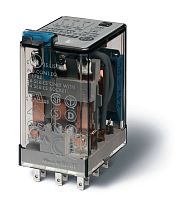 Реле электромеханическое универсальное миниатюрное, монтаж в розетку, 3CO 10A, контакты AgNi, катушка 230В АC, степень защиты RTI, опции: нет | код 55.33.8.230.0000 | FINDER