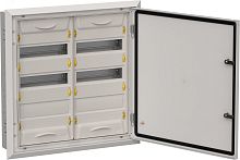 TITAN 5 Корпус металлический ЩРв-72 (2х36) 630х625х130мм IP31 серый (одна дверь) | код TI5-50-V-2X036-31-7035 | IEK