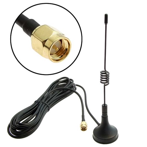 Антенна GSM RUICHI GKT 433-3B3, 3 м, кабель RG 174, разъём SMA-P | код 98527 | Ruichi