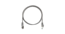 Коммутационный шнур NIKOMAX Essential Line F/UTP 4 пары, Кат.5е (Класс D), 100МГц, 2хRJ45/8P8C, T568B, заливной, с защитой защелки, многожильный, BC (чистая медь), 26AWG (7x0,150мм), LSZH нг(А)-HFLTx, серый, 0,3м | код NMC-PC4SD55B-ES-003-C-GY (0) Б