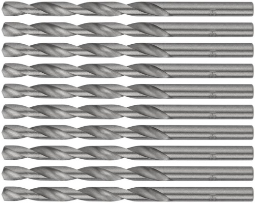 Сверло по металлу HSS полированные 5.0мм (уп.10шт) FIT 33750 фото 4