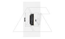 Noen - Розетка HDMI, двойной разъем, 1М, белая | код OR-GM-9010-W-HDMI | ORNO