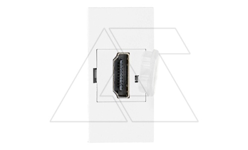 Noen - Розетка HDMI, двойной разъем, 1М, белая | код OR-GM-9010-W-HDMI | ORNO