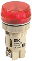 Лампа ENR-22 сигнальная красная с подсветкой неон 240В | код BLS40-ENR-K04 | IEK