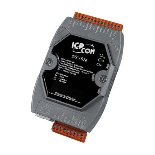 ET-7016 CR 2-channel strain gauge, 2-channel digital input and 2-channel digital Output module (RoHS) | код 00-06074262 | ICP DAS