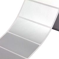 Этикетка в рулоне для ТТ печати, 58х40мм, из полиэстера с усиленным адгезивом, серебристый матовый, химстойкий, 1шт./ряд, 1тыс.шт./упак. | код TAP5840MR | DKC