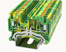DS2.5-PE-01P-1C-00Z(H) Клемма PUSH-IN, 2.5 мм.кв., PE | код 11040000031 | DEGSON