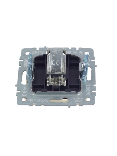 BRITE Розетка TV оконечная РТВ11-0-БрКр бежевый | код BR-A10-O-K10 | IEK фото 5