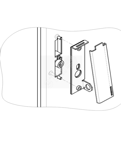 Крышка замка защитная для навесных замков и опломбирования шкафов ТШ-5 и ТШ-15 | код Защитная крышка замка для ТШ-5 | Тахион-климат
