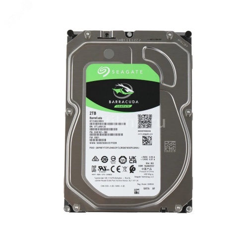 Жесткий диск 2Tb BarraCuda 3.5'', SATAIII, 7200 об/мин, 64 МБ | код ST2000DM008 | Seagate