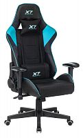 Кресло игровое A4Tech X7 GG-1100 черный/голубой текстиль/эко.кожа крестов. пластик | код 1534205 | A4TECH