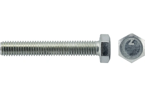 Болт M12х65 DIN933/ГОСТ 7798-70 полнаярезьба шестигранная глова класс прочности 5.8 покрытие цинк Ст20 | код УТ-00013100 | РМЗ