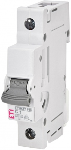 Автоматический выключатель ETIMAT P10 DC 1p K 0,5A (10 kA) | код 260503109 | ETI