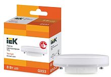 Лампа светодиодная ECO T75 таблетка 8Вт 230В 3000К GX53 | код. LLE-T80-8-230-30-GX53 | IEK