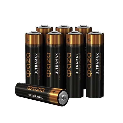 Элемент питания алкалиновый AA/LR6 1.5В ULTRAMAX BL-8 (уп.8шт) ФАZА 5064676 фото 3