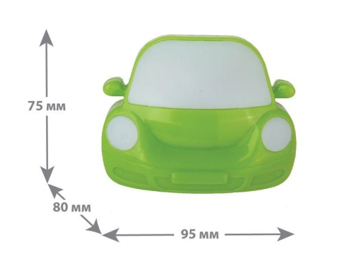 Светильник светодиодный NL-197 "Машинка" 220В ночник с выкл. зел. Camelion 13144 фото 2 Светильник светодиодный NL-197 "Машинка" 220В ночник с выкл. зел. Camelion 13144 фото 2