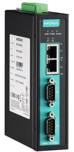 Сервер NPort IA5250A-6I/O 2-port RS-232/422/485 device server with 4DIs and 2DOs, t: 0/60 | код 00-06118844 | MOXA