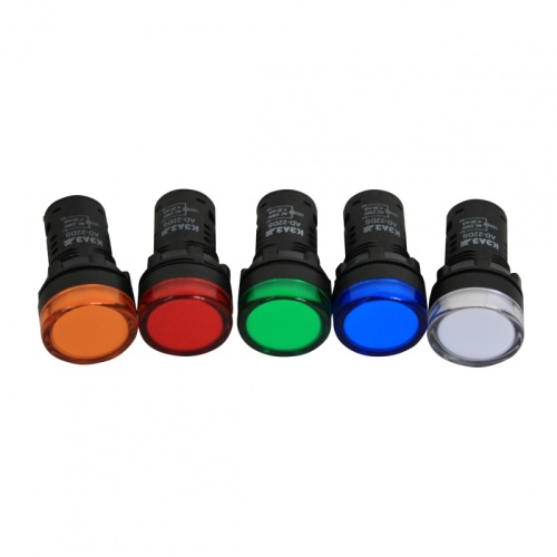Лампа AD22DS(LED) матрица D22мм белый 24В AC/DC | код 303926 | КЭАЗ