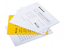 808 716, KCIPA-W 50X100, Маркировка для электрощитов и компонентов, Жесткий самоклеющийся ПВХ, 50Х100, Белый, Размер карты 116x165 мм | код 0.0.0.8.08716 | KLEMSAN