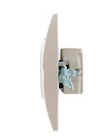 DERIY Розетка б/з ПБТ жемчужно-белый | код 702-3030-121 | Lezard